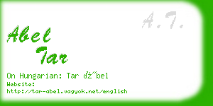 abel tar business card